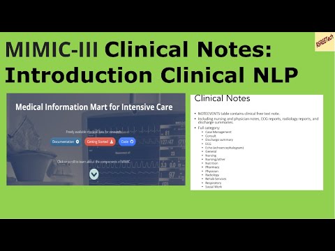 MIMIC-III Clinical Notes Introduction Clinical NLP Series #NLP